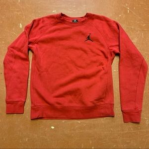 Red Jordan Basic Crewneck Sweatshirt